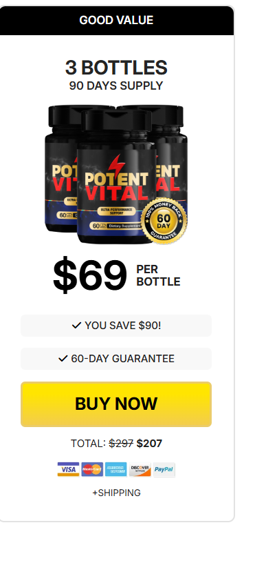 PotentVital 3 Bottle Price